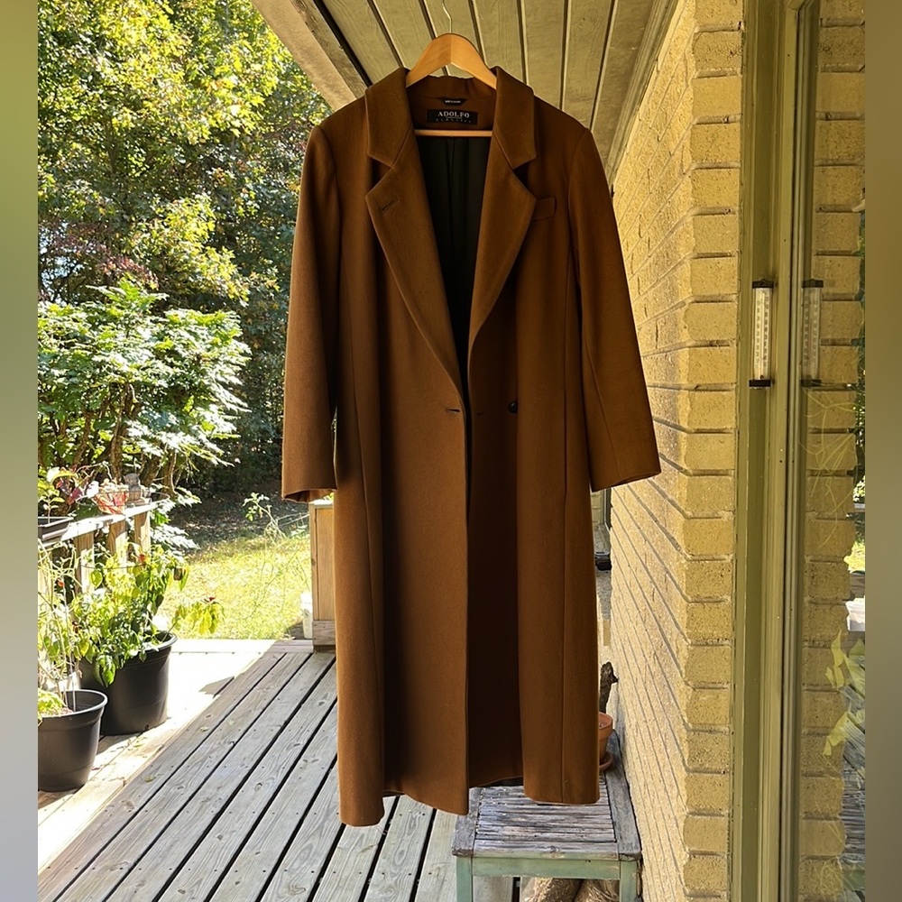 Vintage Wool Trench by Adolfo